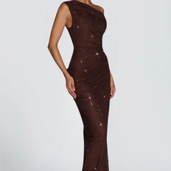 Oriana Satin Maxi Dress occasion dress detail - Maeve & Erin Dublin