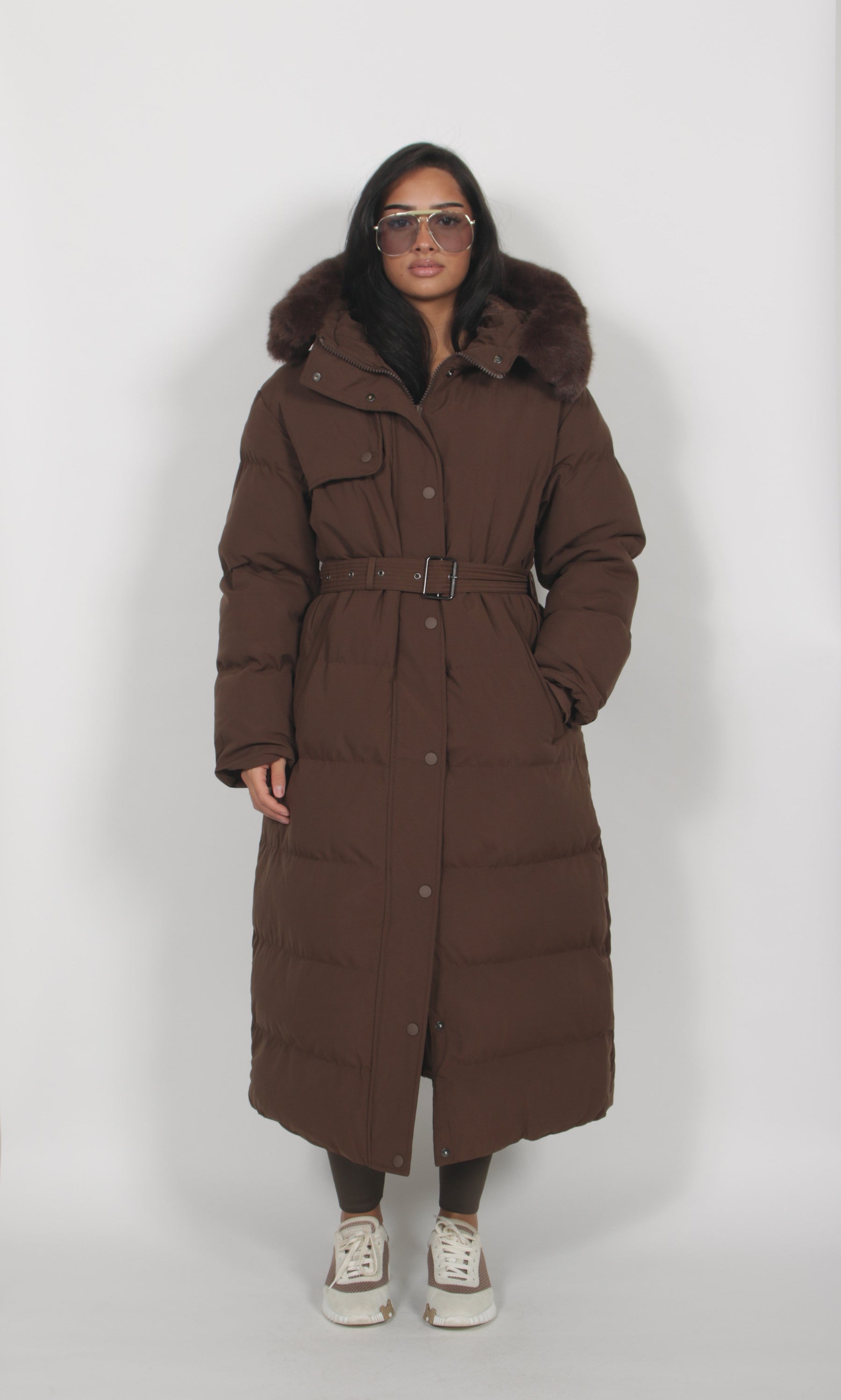 Emilia Braune Steppjacke