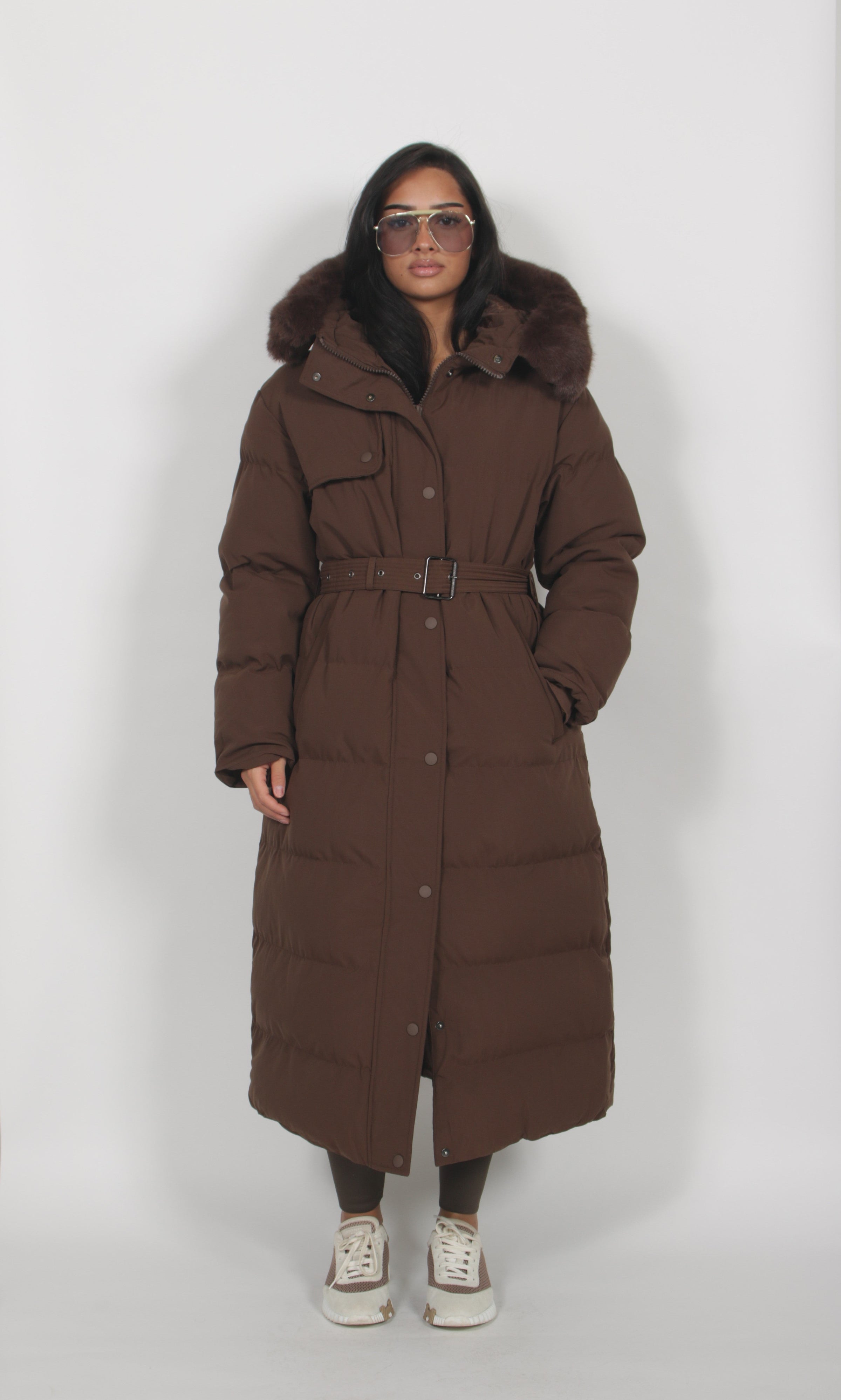Emilia Braune Steppjacke