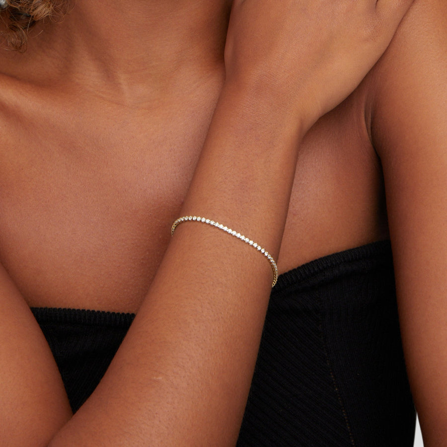Cordelia Silbernes Tennisarmband