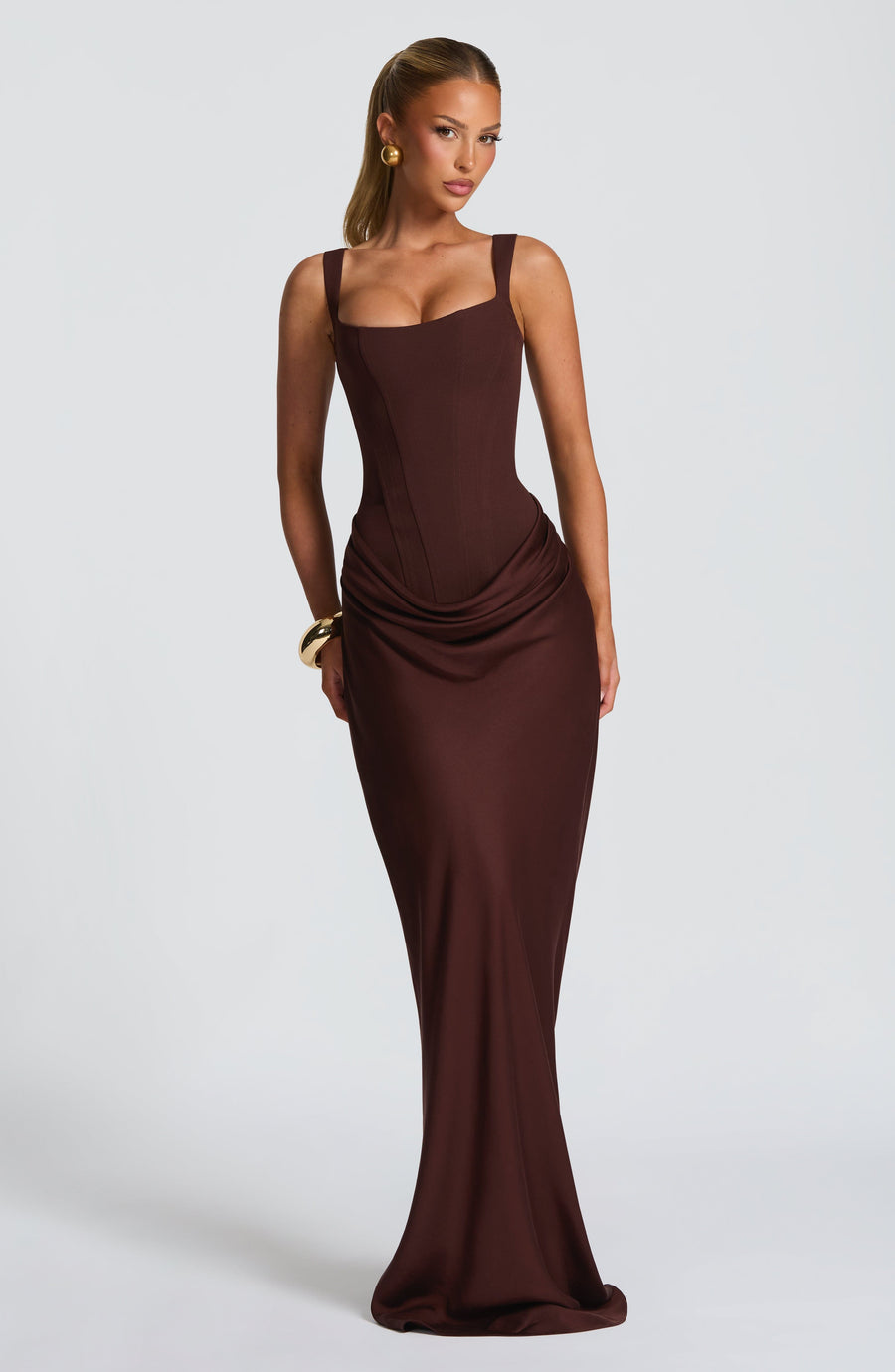 Indy Figurbetontes Maxikleid