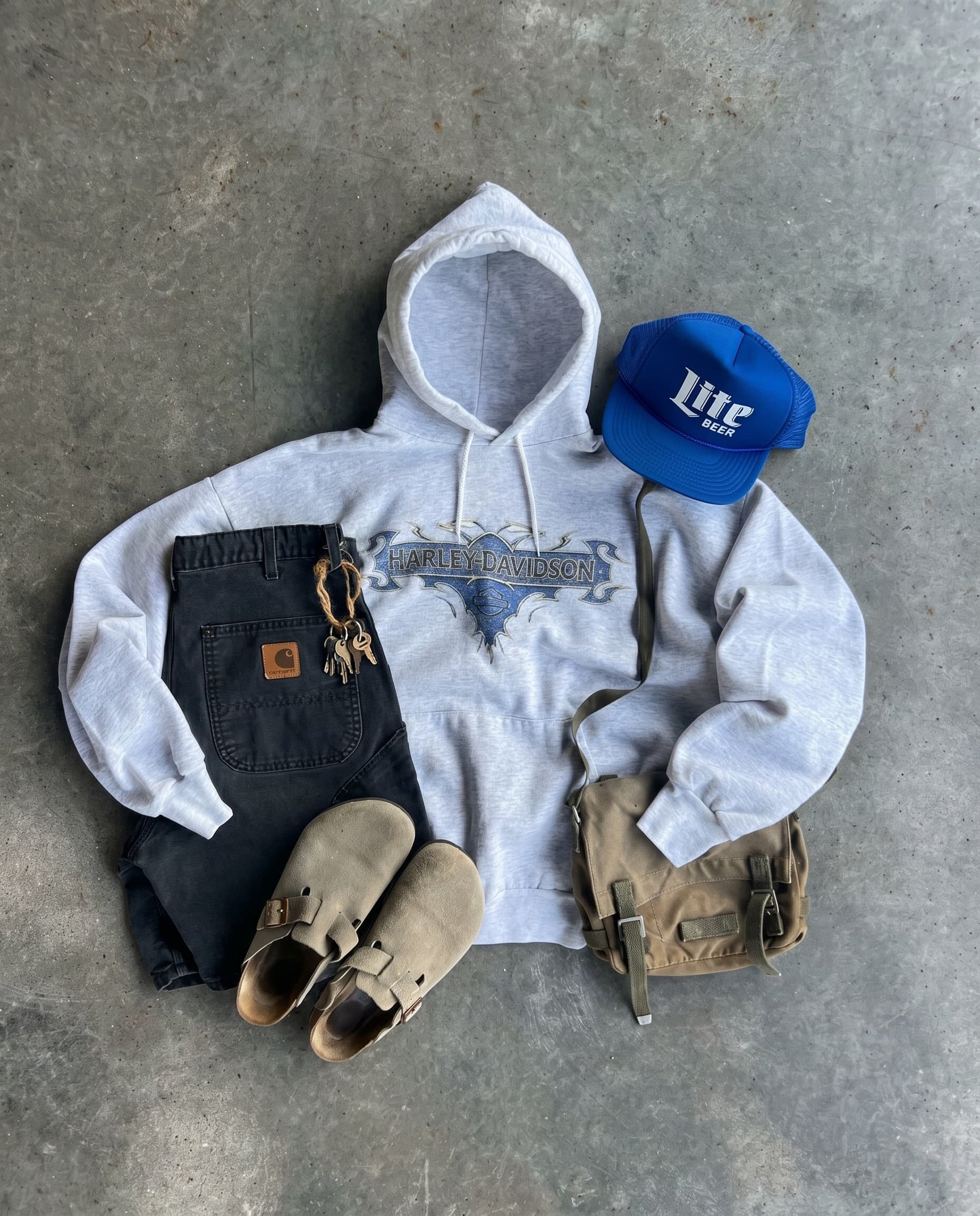 RL Vintage Mystery-Hoodie oder Half-Zip, exklusive Zusammenarbeit