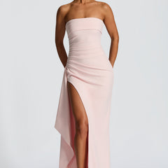 Draped Maxi Dress in Blush
