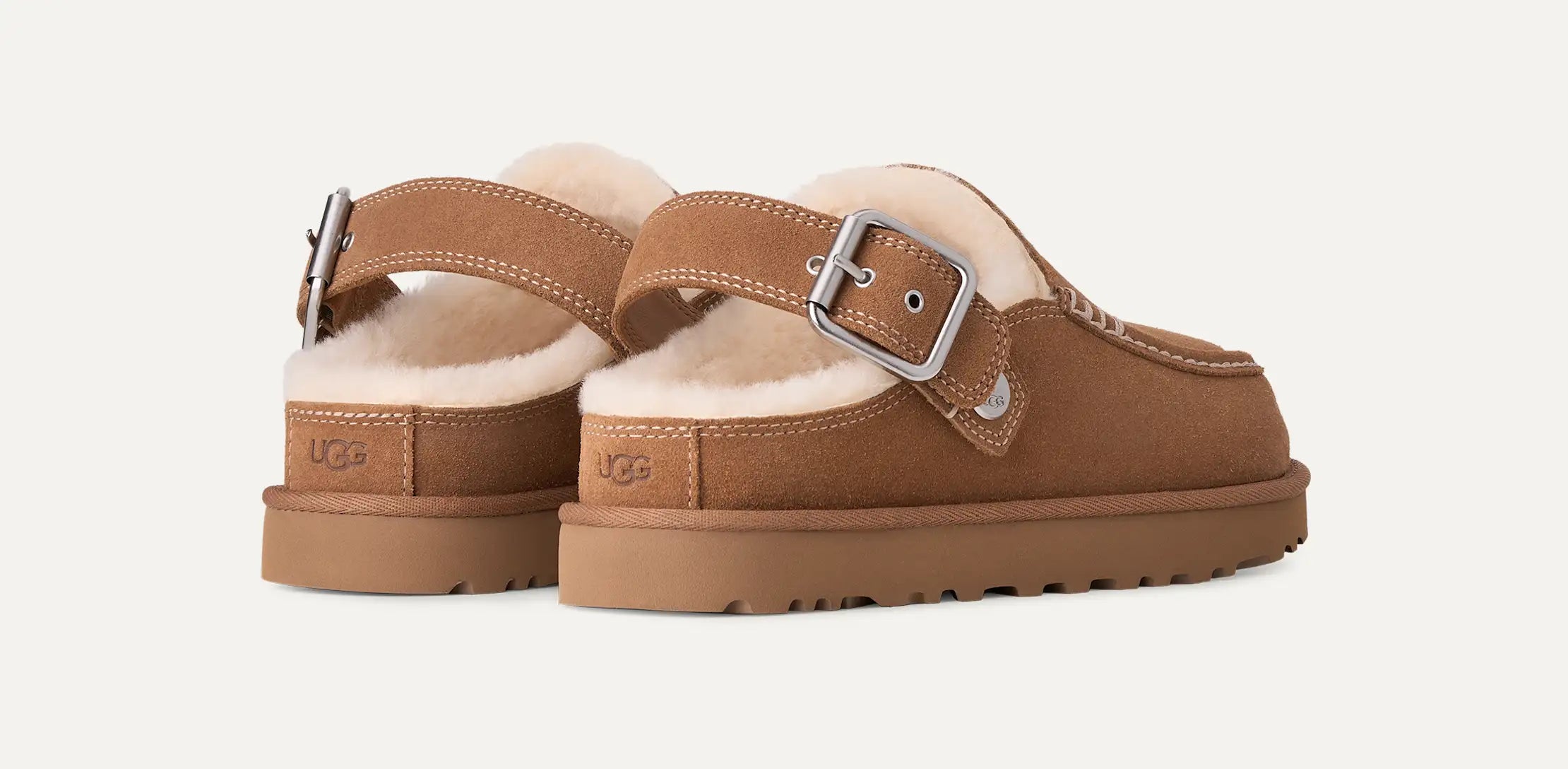 UGG Goldenstar Evelina Clog Chestnut, Ansicht 4