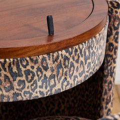ZOVANO Leopard Schminktisch mit Hocker, Ansicht 8